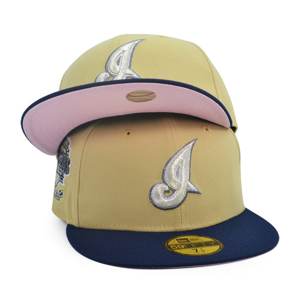 Cleveland Indians JACOBS FIELD Exclusive New Era 59Fifty Fitted Hat - Vegas Gold/Navy