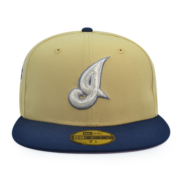 Cleveland Indians JACOBS FIELD Exclusive New Era 59Fifty Fitted Hat - Vegas Gold/Navy