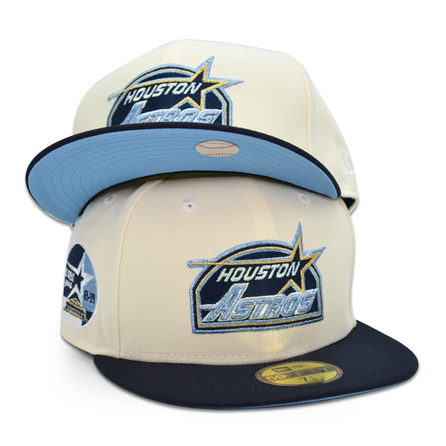 Houston Astros "Z RO" Exclusive New Era 59Fifty Fitted Hat - Chrome/Navy