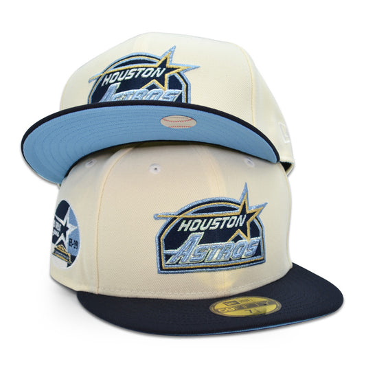Houston Astros "Z RO" Exclusive New Era 59Fifty Fitted Hat - Chrome/Navy