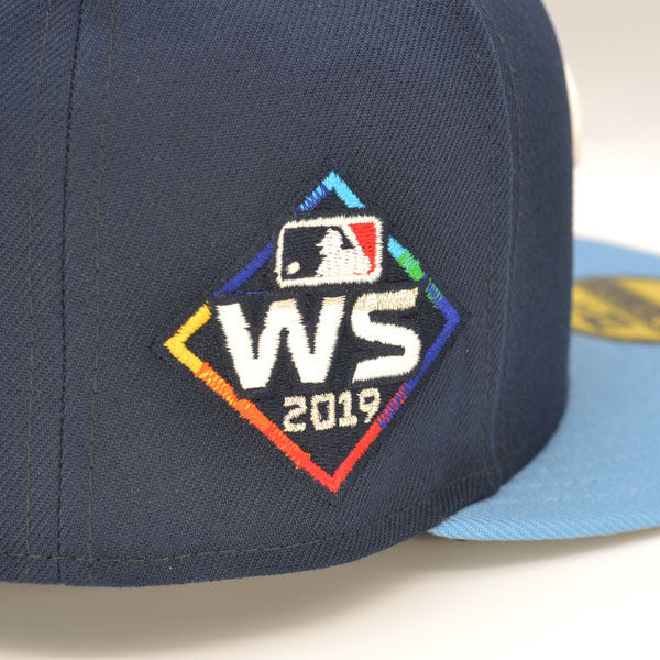 Washington Nationals 2019 WORLD SERIES Exclusive New Era 59Fifty Fitted Hat - Navy/Sky