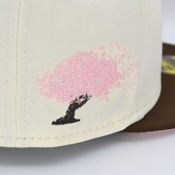 Washington Nationals CHERRY BLOSSOM Exclusive New Era 59Fifty Fitted Hat - Chrome/Walnut