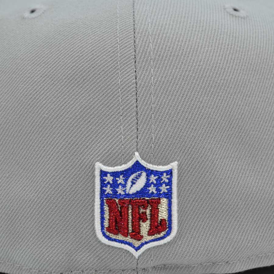 New England Patriots "TUCK RULE" Throwback Exclusive New Era 59Fifty Fitted Hat - Gray/Oceanside