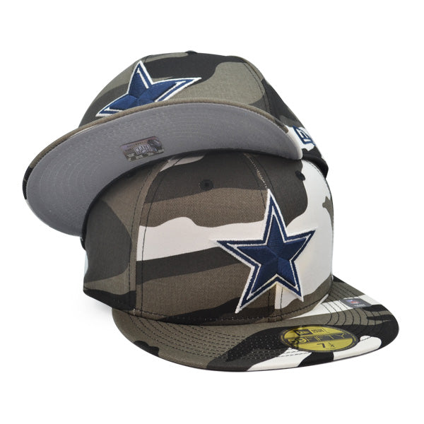 Dallas Cowboys New Era URBAN CAMO 59FIFTY Fitted Hat - Gray/Black/White/Blue