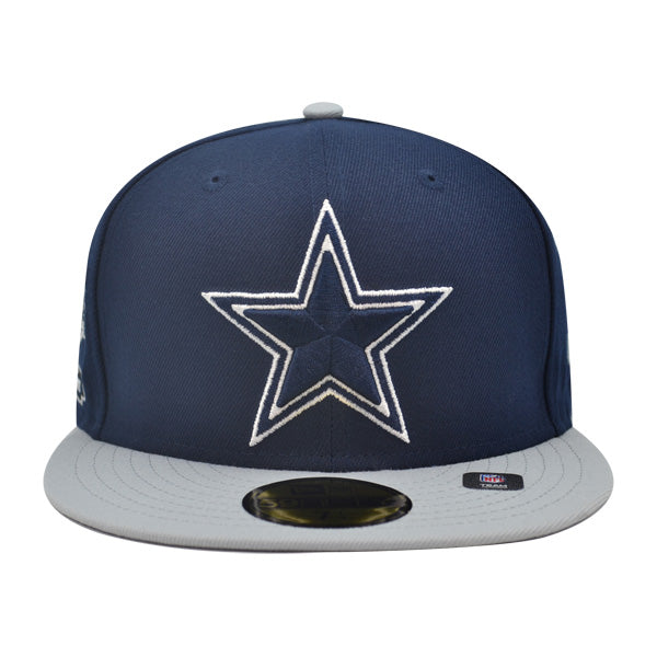 Dallas Cowboys New Era HIDDEN 59FIFTY Fitted Hat - Navy/Gray