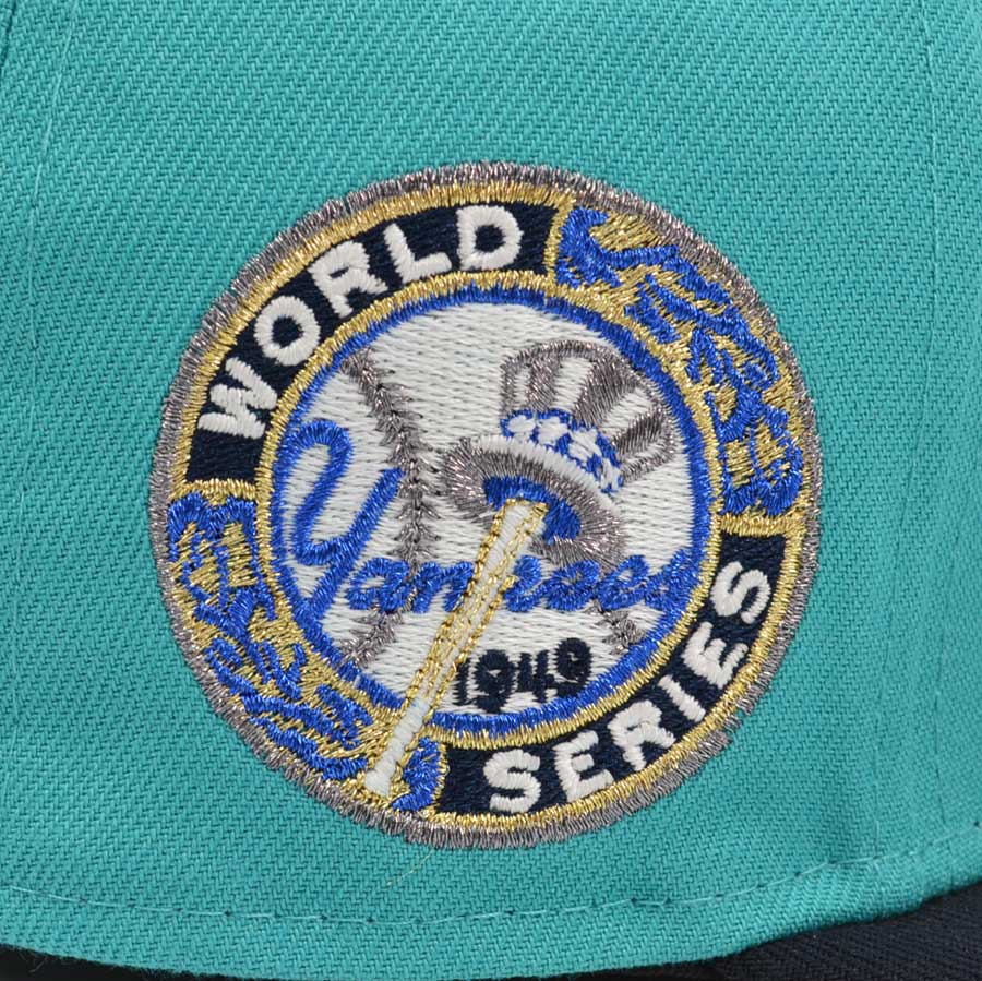 New York Yankees 1949 World Series Exclusive New Era 59Fifty Fitted Hat - Teal/Navy