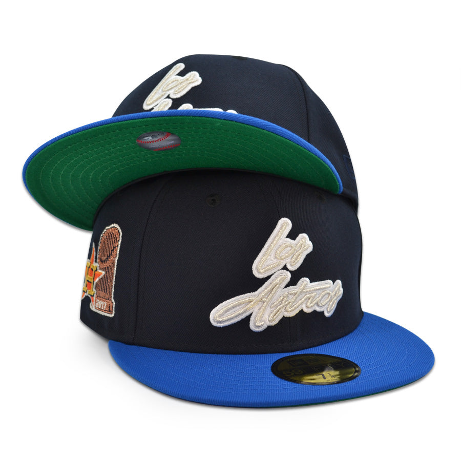 Houston Astros "THE CHAMPS" Exclusive New Era 59Fifty Fitted Hat - Navy/Blue Azure