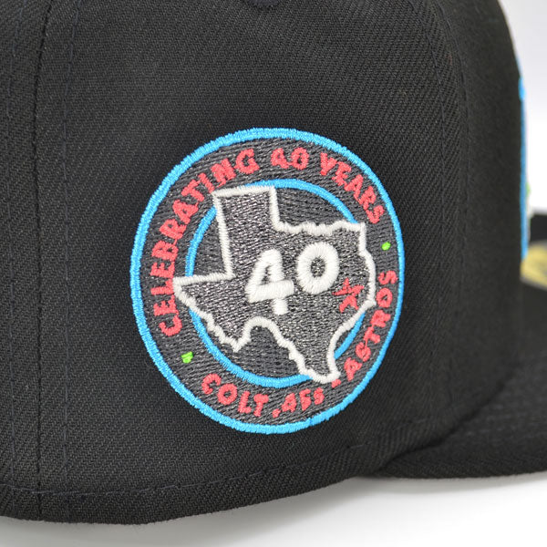 Houston Astros 40th ANNIVERSARY Exclusive New Era 59Fifty Fitted Hat - Black