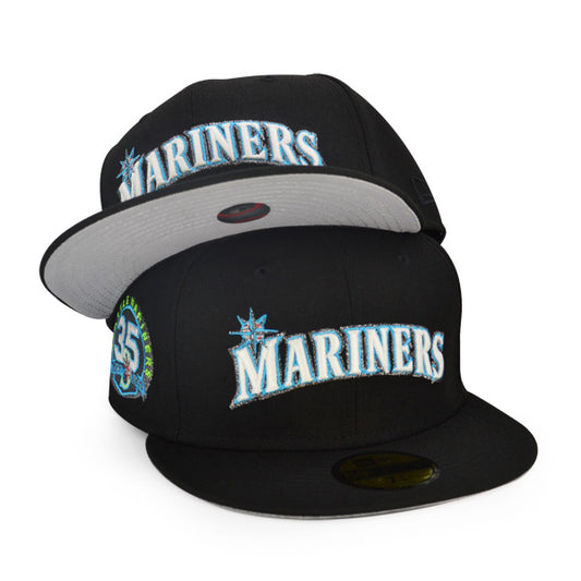 Seattle Mariners 35th ANNIVERSARY Exclusive New Era 59Fifty Fitted Hat - Black