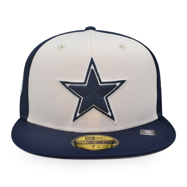 Dallas Cowboys New Era SATIN 59FIFTY Fitted Hat - Navy/White