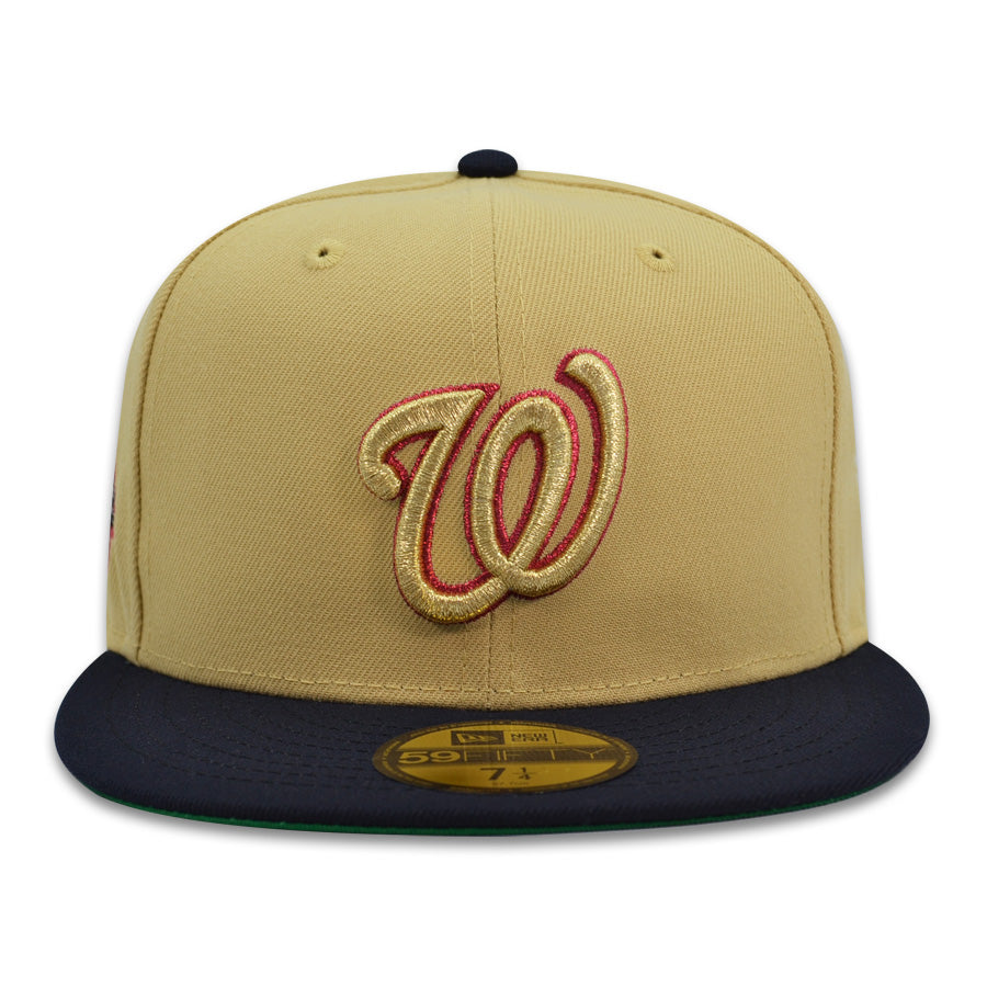 Washington Nationals 45 Years RFK Exclusive New Era 59Fifty Fitted Hat - Vegas Gold/Navy