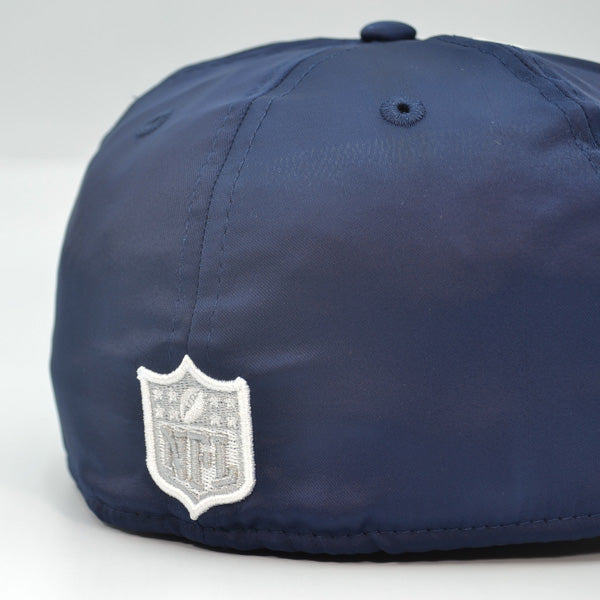 Dallas Cowboys New Era SATIN 59FIFTY Fitted Hat - Navy/White