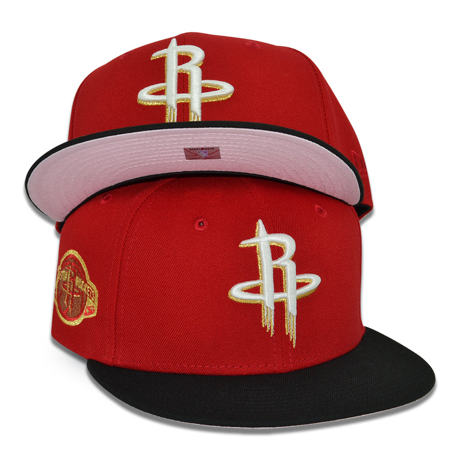 Houston Rockets "ROCKHER PINKY" Exclusive New Era 59Fifty Fitted Hat - Scarlet/Black