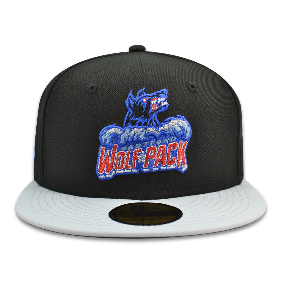 Hartford Wolf Pack AHL Exclusive New Era 59Fifty Fitted Hat - Black/Gray