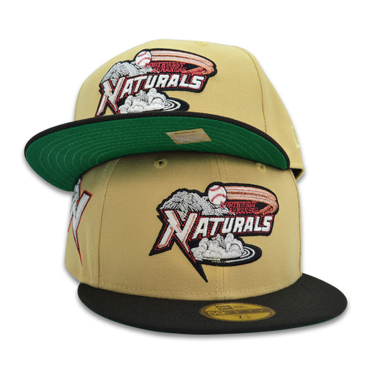 Northwest Arkansas Naturals Exclusive New Era 59Fifty Fitted Hat - Vegas Gold/Black