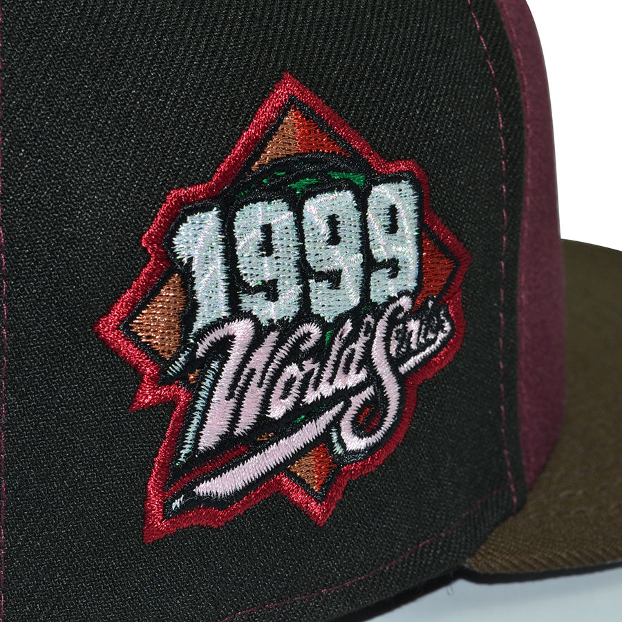 New York Yankees "NEZUKO" Pinwheel Exclusive New Era 59Fifty Fitted Hat - Black/Maroon/Walnut