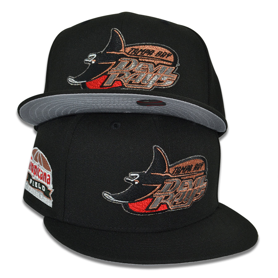 Tampa Bay Rays "DARK CLOUD RAYS" Exclusive New Era 59Fifty Fitted Hat - BlacK