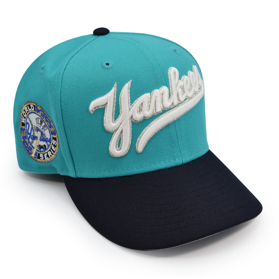 New York Yankees 1949 World Series Exclusive New Era 59Fifty Fitted Hat - Teal/Navy