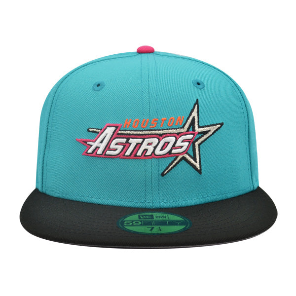 Houston Astros 35th YEARS Exclusive New Era 59Fifty Fitted Hat - Teal Breeze/Black