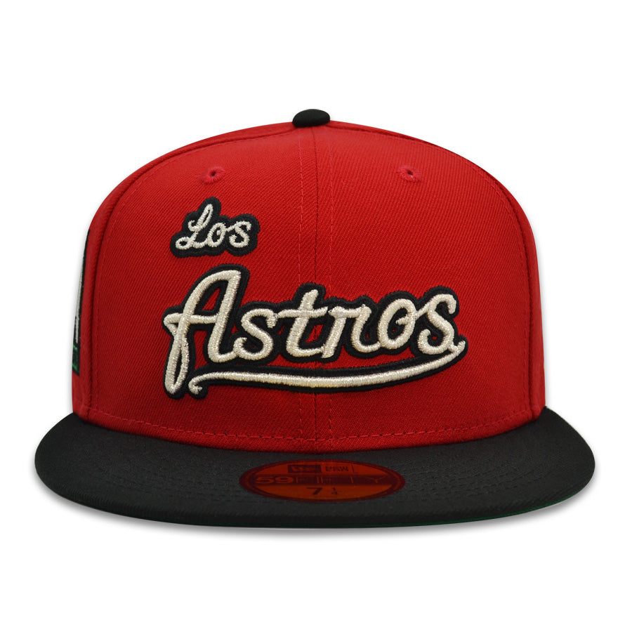 Houston Los Astros 2000 INAUGURAL SEASON Exclusive New Era 59Fifty Fitted Hat - Scarlet/Black