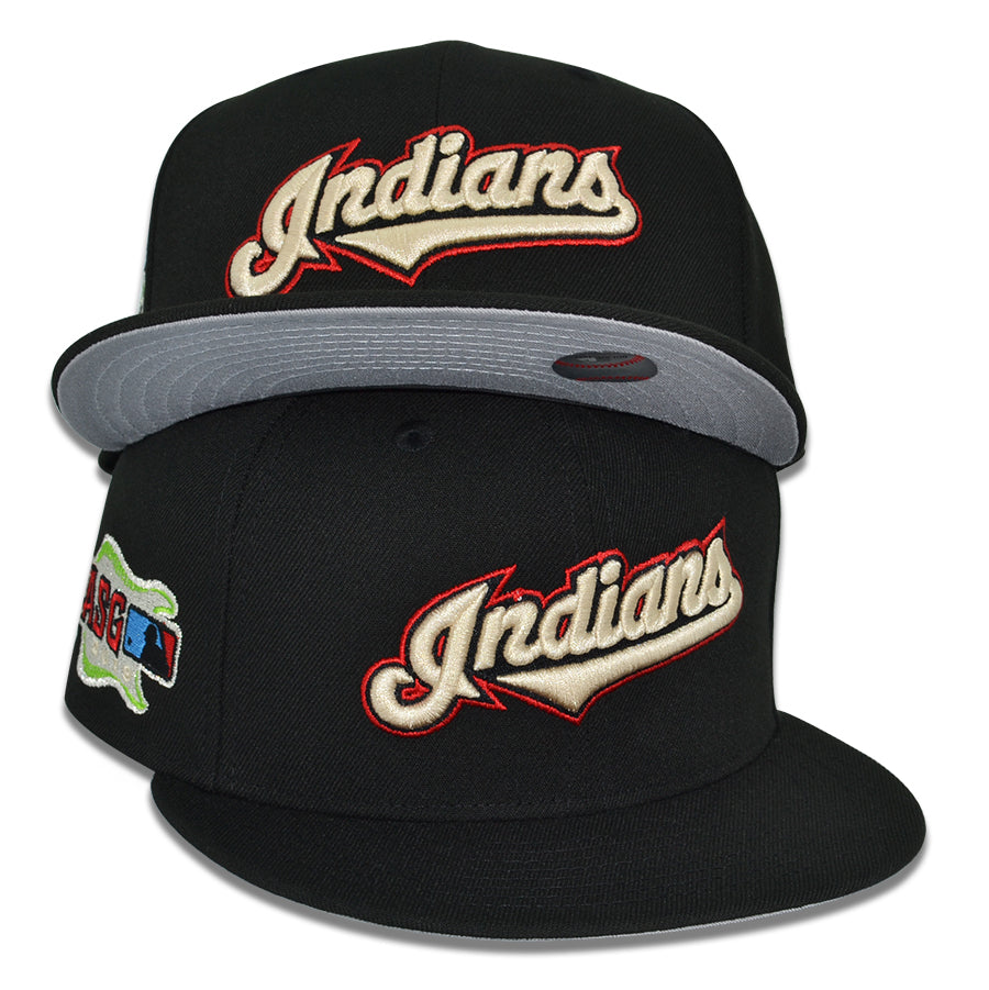 Cleveland Indians "NIGHT WOLF" Exclusive New Era 59Fifty Fitted Hat - Black