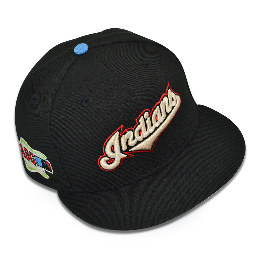 Cleveland Indians "NIGHT WOLF" Exclusive New Era 59Fifty Fitted Hat - Black