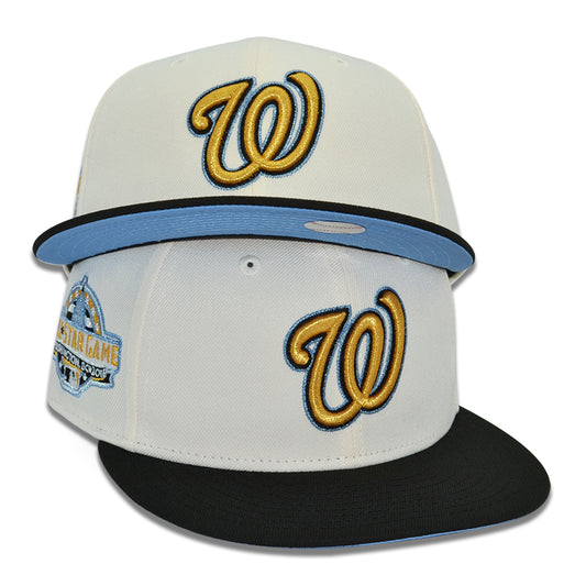 Washington Nationals "⚡️17⚡️" Exclusive New Era 59Fifty Fitted Hat - Chrome/Black Icy