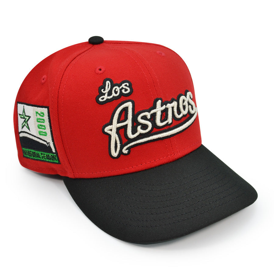 Houston Los Astros 2000 INAUGURAL SEASON Exclusive New Era 59Fifty Fitted Hat - Scarlet/Black