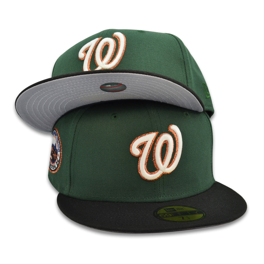 Washington Nationals 2008 INAUGURAL SEASON Exclusive New Era 59Fifty Fitted Hat - Mountain Pine/Black