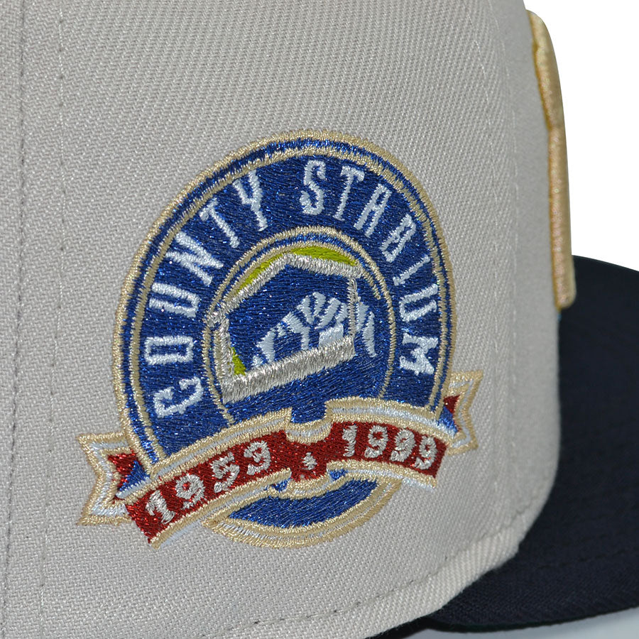 Milwaukee Brewers Cerveceros "TECATE" Exclusive New Era 59Fifty Fitted Hat - Stone/Black