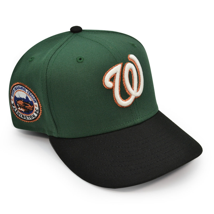 Washington Nationals 2008 INAUGURAL SEASON Exclusive New Era 59Fifty Fitted Hat - Mountain Pine/Black