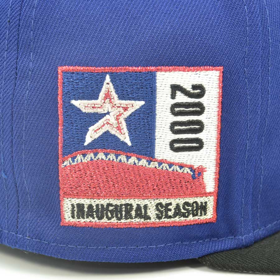 Houston Astros 2000 INAUGURAL SEASON Exclusive New Era 59Fifty Fitted Hat - Royal/Black