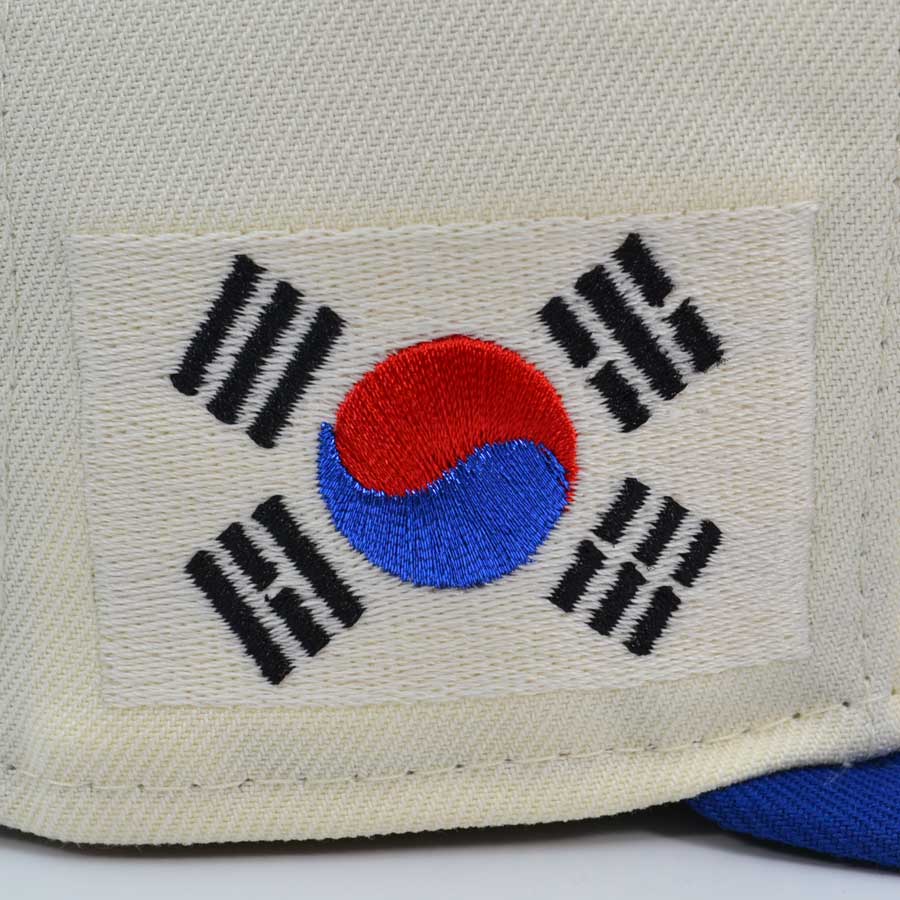 Lakeland Flying Tigers South Korea Flag Exclusive New Era 59Fifty Fitted Hat - Chrome/Royal