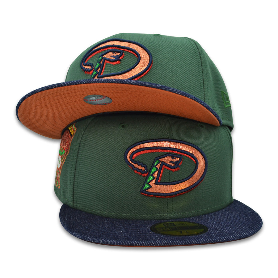 Arizona Diamondbacks 1989 INAUGURAL Exclusive New Era 59Fifty Fitted Hat - MtPine/Denim