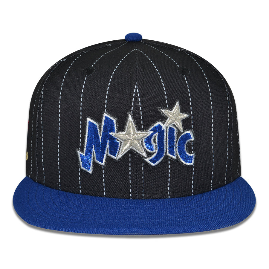 Orlando Magic "THE DIESEL" Exclusive New Era 59Fifty Fitted Hat - Black/Lt Royal Pinstripe