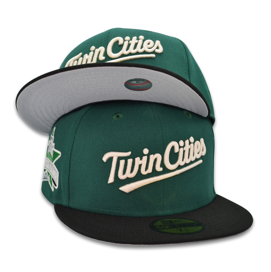 Minnesota Twins 1985 ALL-STAR GAME Exclusive New Era 59Fifty Fitted Hat - Emerald Green/Black