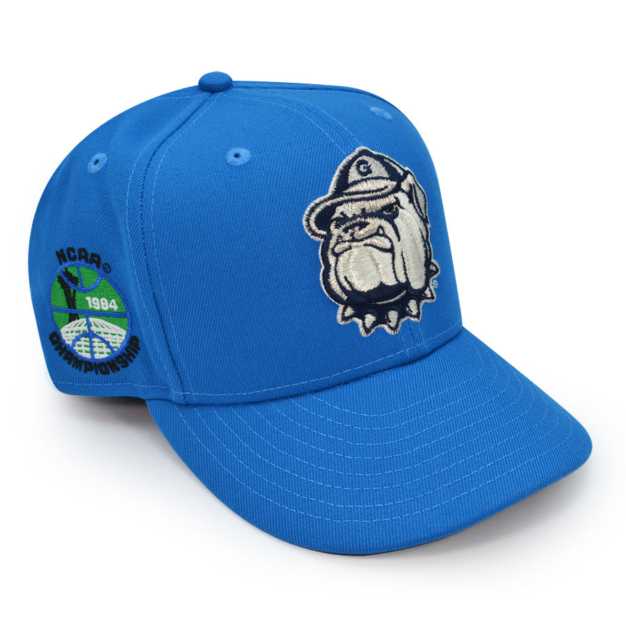 Georgetown Hoyas 1984 NCAA Championship Exclusive New Era 59Fifty Fitted NCAA Hat - Cardinal Blue