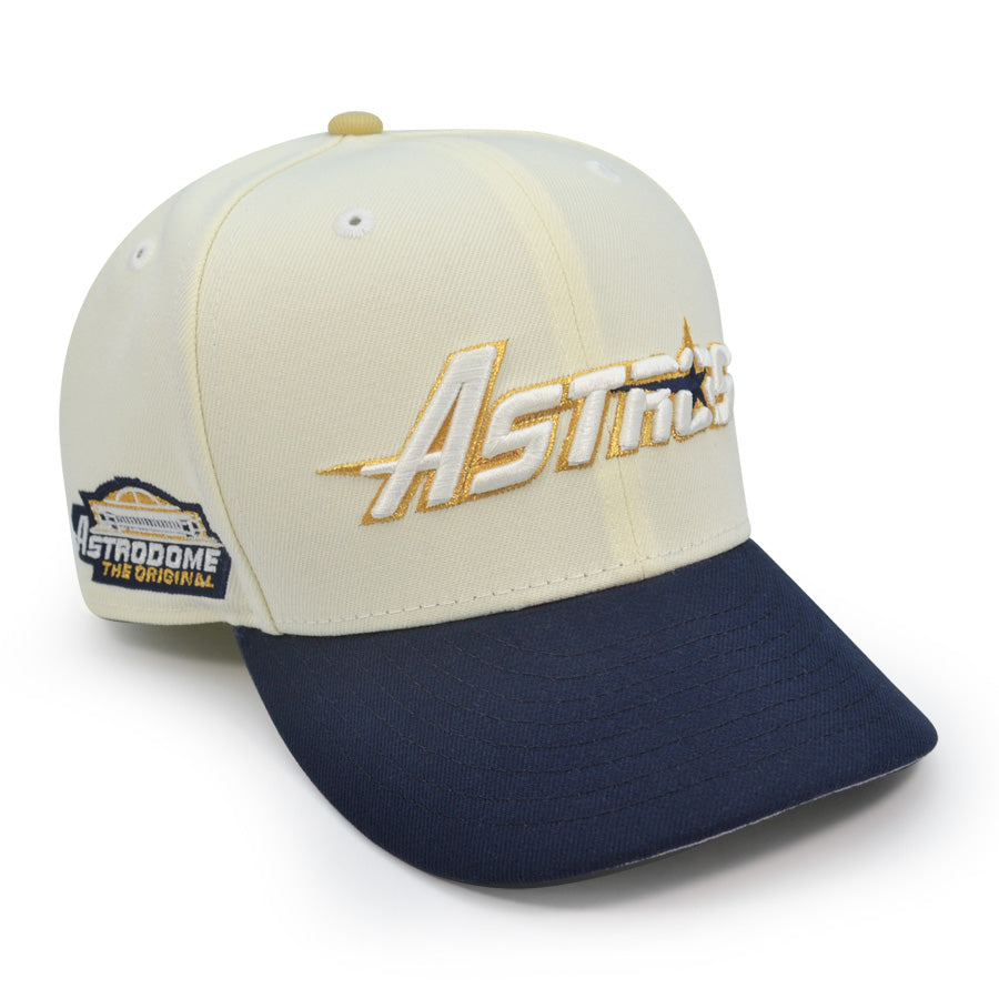 Houston Astros ASTRODOME Exclusive New Era 59Fifty Fitted Hat - Chrome/Navy