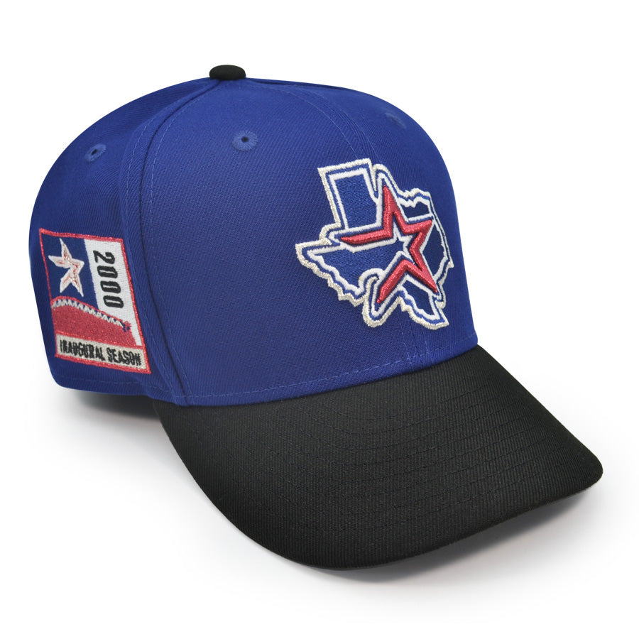 Houston Astros 2000 INAUGURAL SEASON Exclusive New Era 59Fifty Fitted Hat - Royal/Black