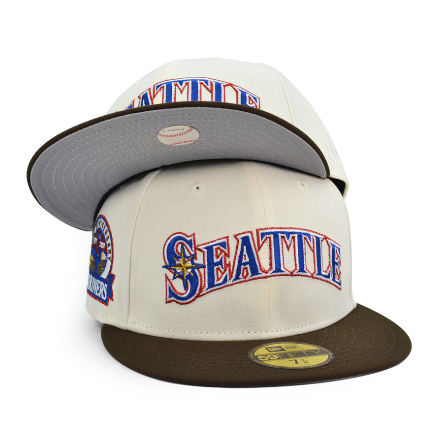 Seattle Mariners 30th Anniversary Exclusive New Era 59Fifty Fitted Hat - Chrome/Walnut
