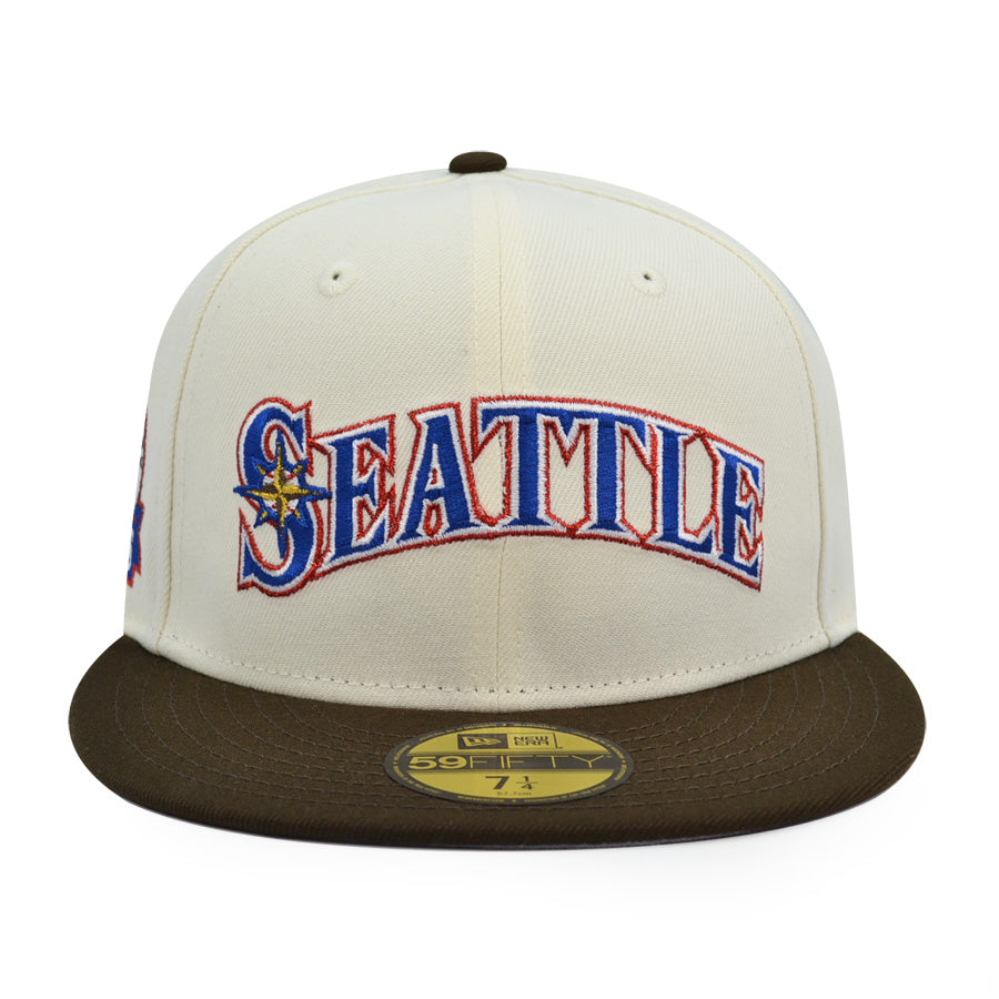 Seattle Mariners 30th Anniversary Exclusive New Era 59Fifty Fitted Hat - Chrome/Walnut