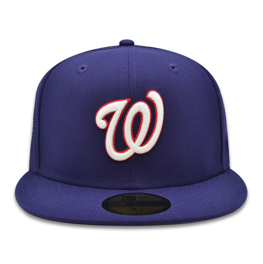 Washington Nationals 2008 Inaugural Season Exclusive New Era 59Fifty Fitted Hat - Purple