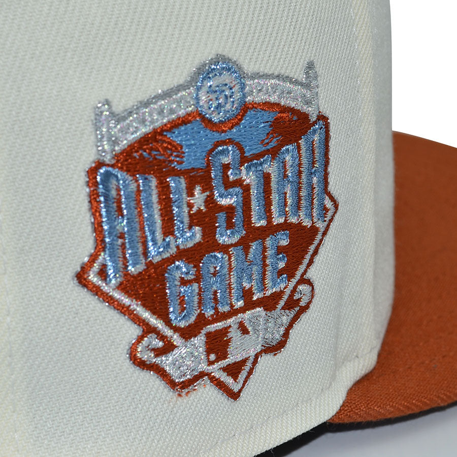 San Diego Padres "SUMMER DAYS" Exclusive New Era 59Fifty Fitted Hat - Chrome/Rust Orange