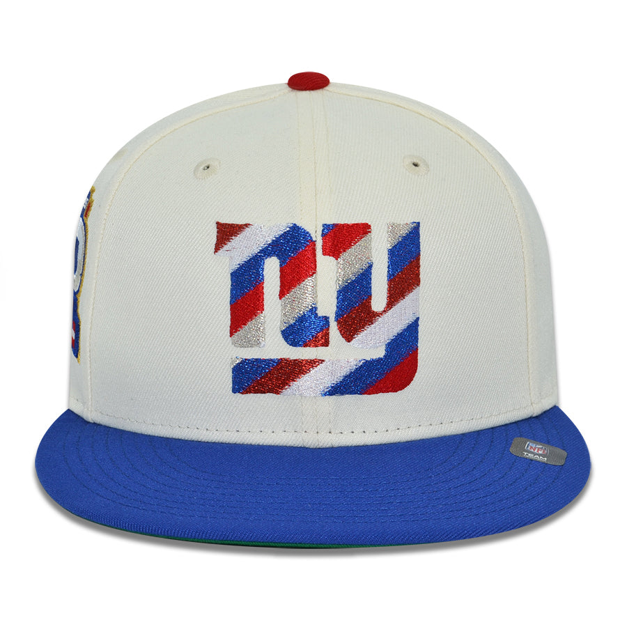 New York Giants "ALL AMERICAN" Exclusive New Era 59Fifty Fitted Hat - Chrome/Calming Blue