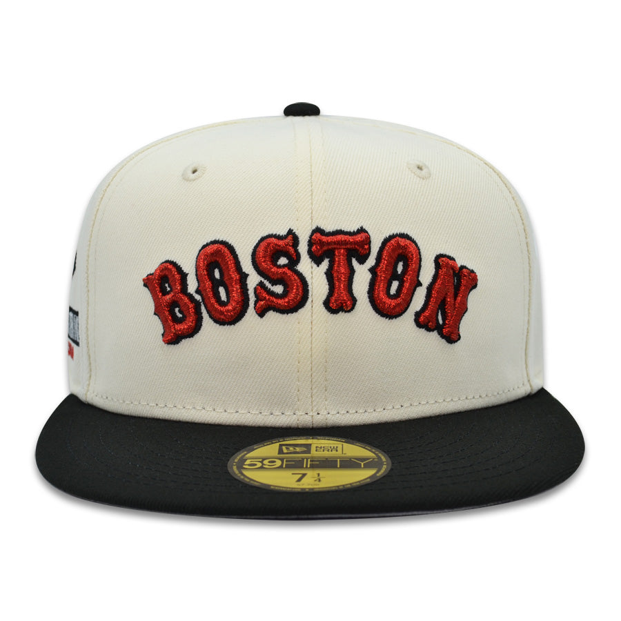 Boston Red Sox Fenway Park Exclusive New Era 59Fifty Fitted Hat - Chrome/Black