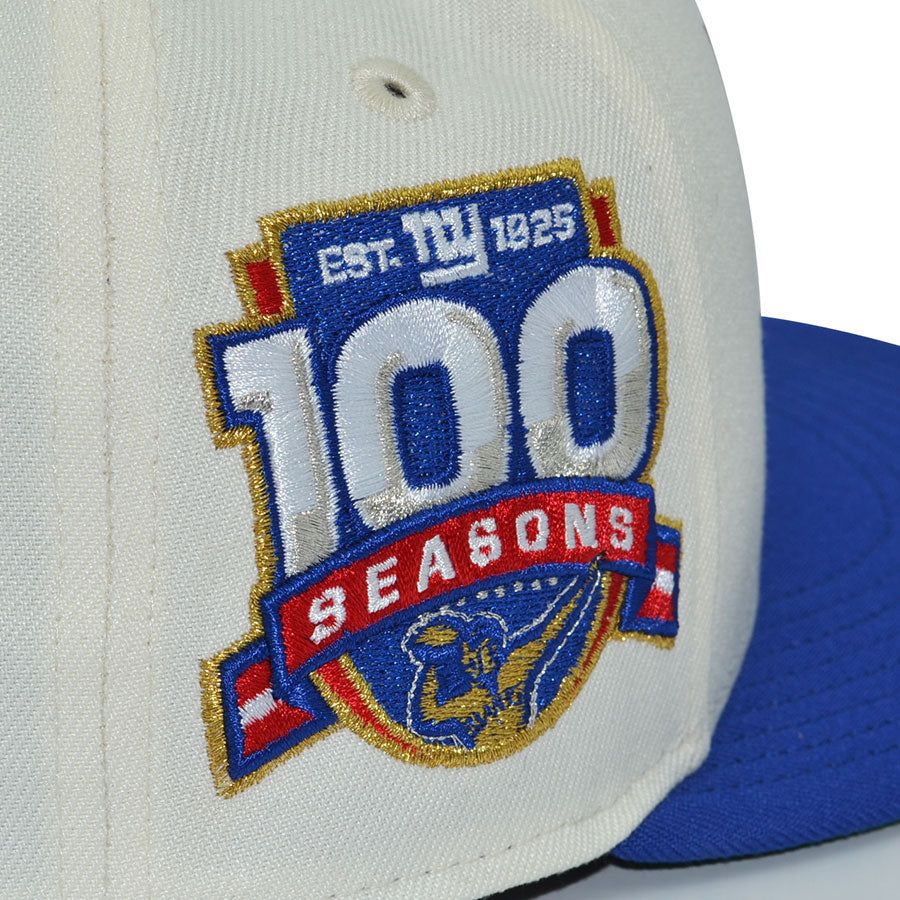New York Giants "ALL AMERICAN" Exclusive New Era 59Fifty Fitted Hat - Chrome/Calming Blue