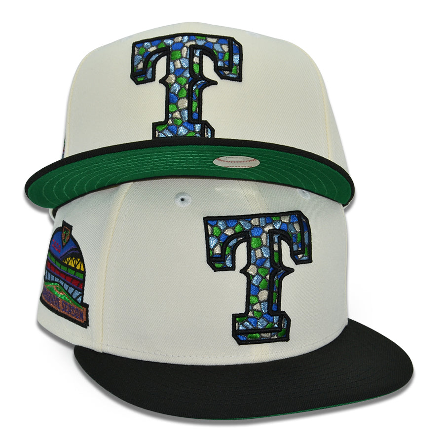 Texas Rangers "HALO GLASS" Exclusive New Era 59Fifty Fitted Hat - Chrome/Black