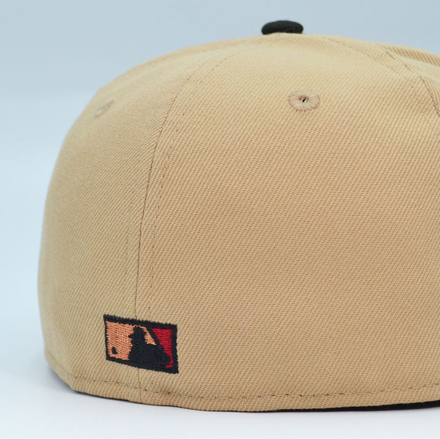 Cleveland Indians JACOBS FIELD Exclusive New Era 59Fifty Fitted Hat - Camel/Black
