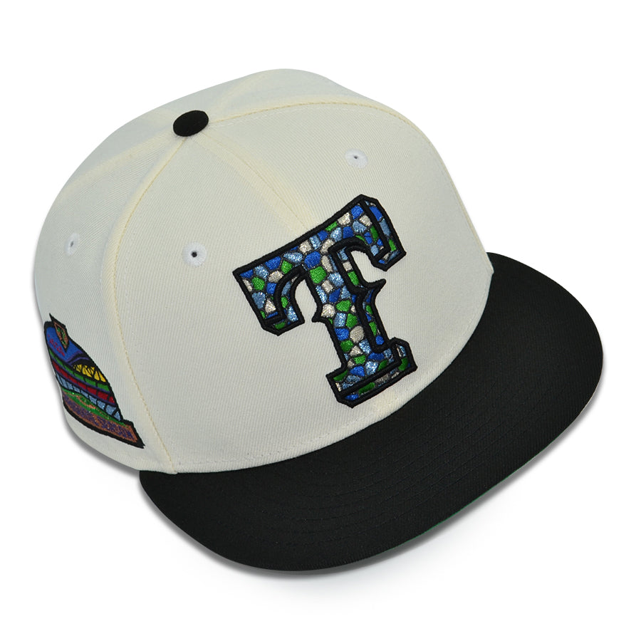 Texas Rangers "HALO GLASS" Exclusive New Era 59Fifty Fitted Hat - Chrome/Black