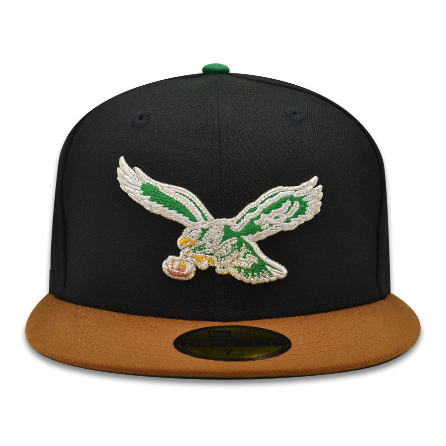 Philadelphia Eagles 1993 PRO-BOWL Exclusive New Era 59Fifty NFL Fitted Hat -Black/Toasted Almond